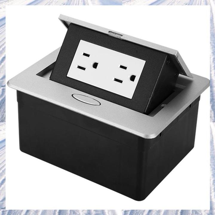(NOTY) 1 Set Recessed Hidden Countertop Socket Floor Outlet Covers Box ...