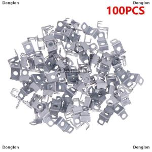 [COD] Donglon 100ชิ้นช่อง3D ตัวอักษรแขวนหูสแตนเลสติดตั้งป้ายโลหะอะไหล่ฮาร์ดแวร์สำหรับโฆษณา