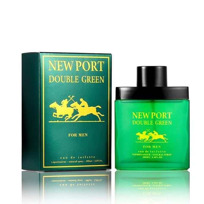New Port Double Green Eau Toilette Parfum Fragrance for Men-100ml EDP