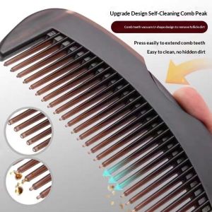 YZLong Upgrade Self-Cleaning Hair Comb with U-Shaped Teeth for Scalp Massage and Oil Control Easy to Clean and Portable