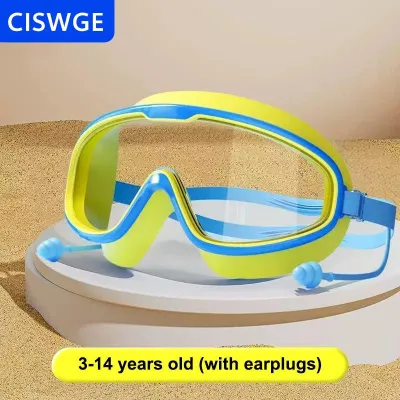 [COD] CISWGE Trẻ em Kính bơi HD xem khung lớn chống rò rỉ chống sương mù cho bé trai bé gái mùa hè nước