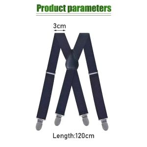 Vintage Suspenders Mens Suspenders for Men 4 Heavy Duty Swivel Hooks - Adjustable Brace Elastic Mens Y-Back Suspenders for Jeans Pants Heavy Duty