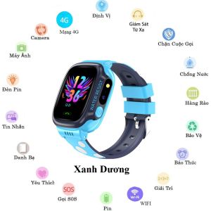 Đồng Hồ Thông Minh Trẻ Em Chính Hãng Có Định Vị Cảm Ứng Chống Nước Nghe Gọi 2 Chiều Có Tiếng Việt -WIFi và 4G ( HÀNG CHÍNH HÃNG DÙNG SIM VIETTEL )