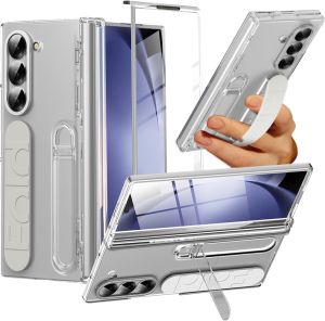 for Samsung Galaxy Z Fold 8 CaseZ Fold 8 Ultra Case with Wrist Strap & Screen Protector & Stand Hinge Protection Full Body Protective Grip Shockproof Phone Case for Galaxy Z Fold 7 CaseZ Fold 6 CaseZ Fold 5 Case