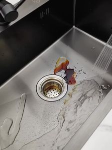Kitchen Nano Scale Sink Coating Undermount Kitchen Sink Three Holes Stainless Steel SinkFast shipping