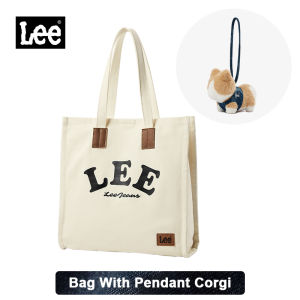 LEE Fashion Canvas Tote Bag For College Students Korean Big Size Book Bag For School Shoulder Bag Large Capacity Suit For 14 Inches Laptop