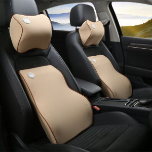 Gối Tựa Đầu Ô Tô - Bộ Gối Tựa Đầu Và Tựa Lưng Cao Su Cao Cấp Chống Đau Mỏi Cổ Vai Cột Sống Lưng Hiệu Quả