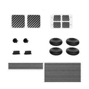 Game Console Dust Plug for Steam Deck Headsets Interface Silicone Anti Dust Cover with Thumbstick Cap Dust Net Stickers