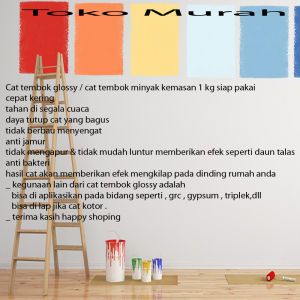 Cat Tembok gloss Color Violet / Cat Minyak multiguna Siap Pakai Kemasan 1Kg Warna Ungu