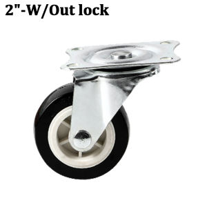 Heavy Duty PVC Swivel Caster Wheel 1/1.25/ 1.5 / 2 /3 Inch Swivel With Brak Pushcart Trolley Wheels
