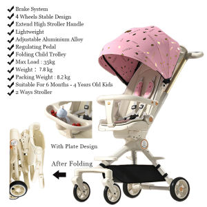 baby yaya  Stroller For Baby Lightweight Stroller Lightweight Foldable Sunshade Stroller