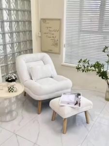 Lazy Sofa Single Recliner Type Kennel Balcony Leisure Chair Bedroom Lunch Break Folding Backrest