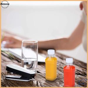 Follow Get More【Metonna】 10 20Pcs 100ml Clear Refillable Empty Bottles Plastic Leakproof Portable Juice Water Drink Containers Beverage Bottles