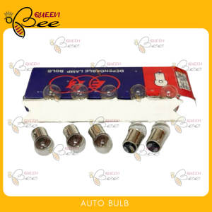 QB 10pcs AutoBulb 10/3W 4412 12V/24V Lamp Double Contact CarMotor Truck Brake Tail Light Small 17340