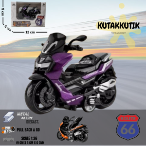 Mainan Diecast Motor Scooter Matic Yamaha Nmax Skala 1:36