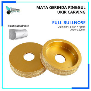 Mata Pinggul Bevel Granit Full Bullnose 10mm Roda Diamond Grinding Wheel Gold