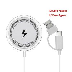 30W Magnetic Wireless Charger Pad Fast Charging Stand for iPhone 15 14 13 12 Pro Airpods USB PD Macsafe Phone Chargers Dock Station