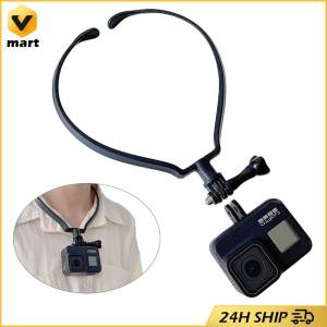For GoPro Hero 11 10 9 8 DJI Osmo Action 3 Silicone Neck Holder Mount Smartphone First-person Shooting Sports Camera Accessories Camera Mobile Phone Neck Holder Mount for DJI OSMO ACTION Gopro Hero11 10 9 8 7 6 5 4 3 Black Hero Go Pro Camera Neck Bracket