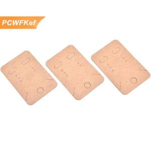 【PCWFKef】 100pcs bông tai vòng cổ chủ thẻ hiển thị trang sức hiển thị Kraft Thẻ Nhãn