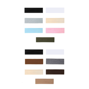 7 Pcs Elastic Sweatbands Fitness Headbands Sports Headbands Breathable Sweatband for Running Cycling Climbing