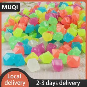 [COD] MUQI Ship within 24 hours 50PCS Outdoor Luminous Stones Glow In Dark Garden Pebbles Fish Tank Decoration