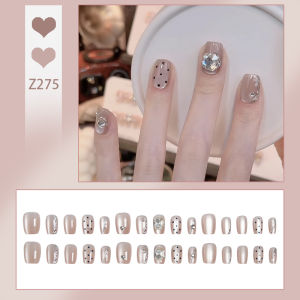 DD275 เล็บปลอม 3 มิติ ชุดเล็บปลอม อินเทรนด์ พร้อมของขวัญ  24 ชิ้น