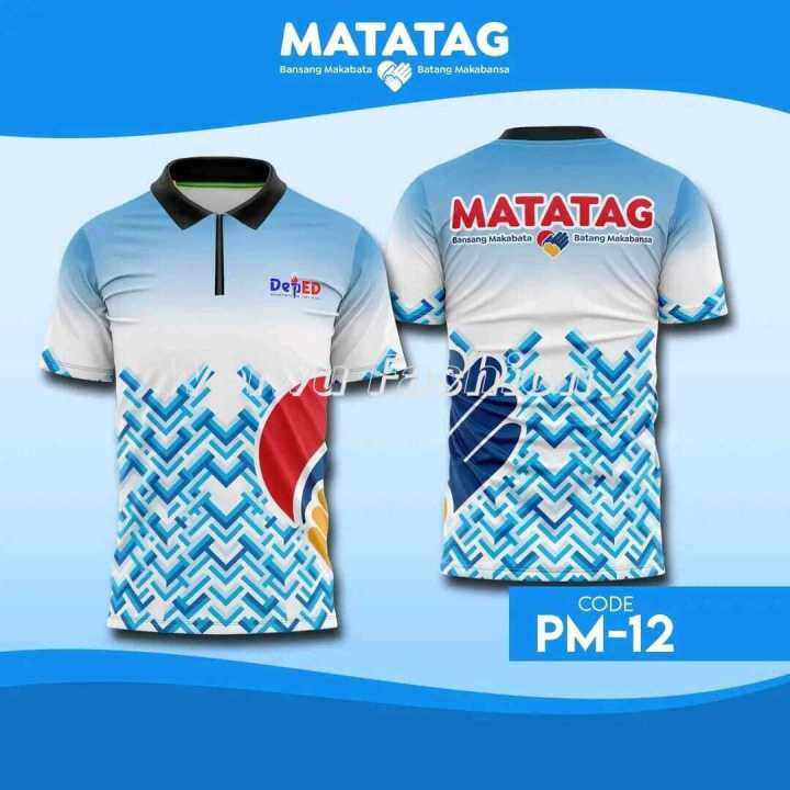 Full Quality Sublimation DepEd Matatag Polo Shirt na may Zipper CODE:PM ...