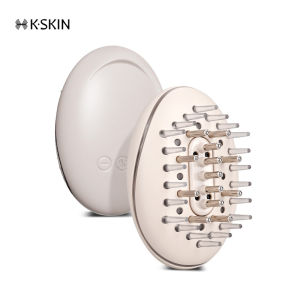 K-SKIN Red Light Hair Growth Brush EMS Microcurrent for Scalp Care Anti Hair Loss Wirelss Charging