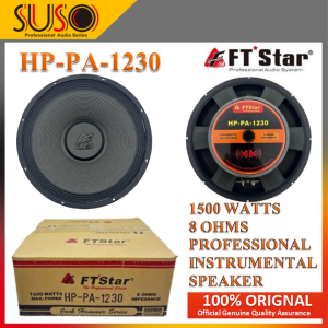 FT Star HP-PA-1230 12 Inch Instrumental Speaker 1500 Watts 8 Ohms Professional Audio System