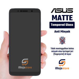 INIAJA - Matte Glass Full Layar Asus Zenfone Max Pro M1 M2 6 Anti Gores Tempered Glass Anti Minyak Pelindung Layar Anti Glare Full Layar