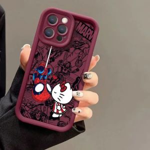 💗Internet celebrity trend+In stock+COD Comics Art Phone Case For iPhone 16 PRO MAX iPhone 15 PLUS iPhone 12 PRO MAX iPhone XS MAX iPhone X/XS Ladder Silicone Cover