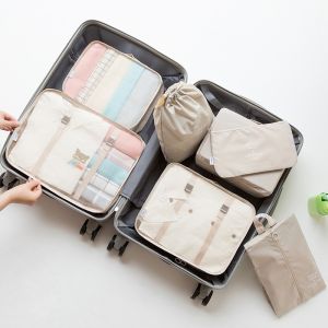 7 In 1 Set Compression Vacuum Travel Bag Luggage Bag Storage Clothes Organizer Compression 可压缩 衣服 收纳