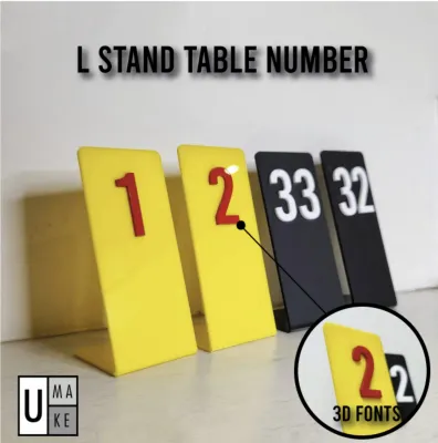 Table Numbers Stand Acrylic Restaurant Cafe Tanda Nombor Meja Kafe Tomyam Tanda Meja