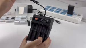 100% ASLICityork USB 18650 lithium Fast charger 1 2 4 slot Lipo Li-ion Rechargeable 3.7V 4.2V Battery 18650 18500 18350 26650 14500 size