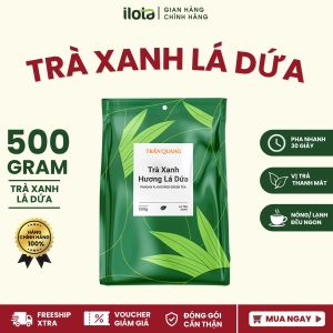 Trà xanh hương lá dứa Trần Quang (gói 500g)