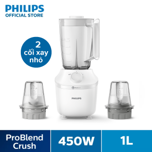 Máy Xay Sinh Tố Philips HR2041/30|450W|xay nhuyễn đá trong 45s| BH 2 năm - Hàng Phân Phối Chính Hãng