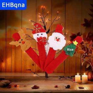 [COD] EHBqna SPORTS 5ชิ้นสร้อยข้อมือคริสต์มาสซานตาคลอสตุ๊กตาหิมะเรนเดียร์พ่อวงกลมสายรัดข้อมือวันหยุดปาร์ตี้ของขวัญสำหรับเด็ก