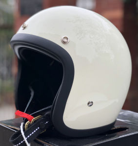 TT&CO 500TX Helmet Japan 3/4 Open Face Helmet FRP Harley Retro Helmet Motorcycle Riding Safety Helmet with DOT Sticker