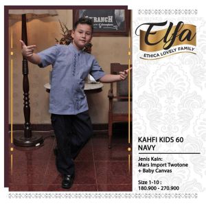 Serba Koko Anak 1 2 Tahun Ethica Kahfi Kids 60 Navy Mars Import Two-tone + Baby canvas Premium