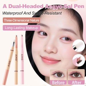 ✨ Eye Liner Tools / Eye Liner Pen / Eye Liner Brush / Double Ended Aegyo-sal Pen Long-lasting Eye Liquid Waterproof Smudge-proof Precise Lines Durable Aegyo-sal Yi Bi Jian Gou Dual-Head Aegyo-sal Pen