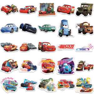 Stiker Kartun Disney mobil isi 25 pcs
