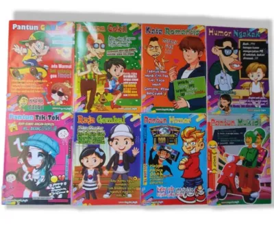 (4 buku) Buku Pantun Humor aneka versi Ukuran 11 x 15cm