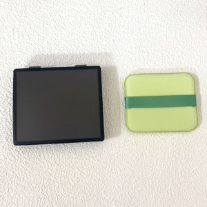 Square Oil-Blotting Paper Storage Box with Mirror Powder Puff Portable Makeup Tool