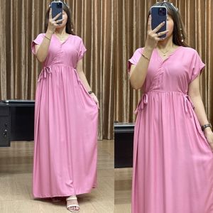 PROMO GRATIS ONGKIR Daster VERA Long Dress Kimono Rayon Twill Premium Best Seller