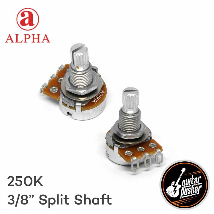 Alpha 250k MINI Potentiometer 3/8" Short Bushing Height Metric 8mm hole