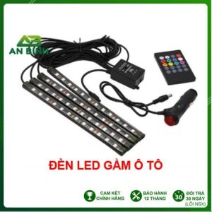 Đèn Led Gầm Ghế Ô Tô Loại 12 Mắt Có Điều Khiển Cao Cấp