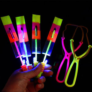 [Ready Stock] Lastik Lampu Mainan Lestik Lampu Terbang Getah Lastik Ada Lampu LED Helicopter Arrow Lastic UFO LED Light Sky Shooting Flying Lastic With Lamp Rope Lastic