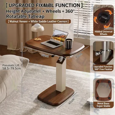 Adjustable Sofa Side Table C-Shaped Movable Coffee Table Small-sized Corner Creative Bedside Desk