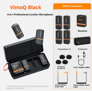 COMICA VimoQ One-for-four wireless collar-clip microphone mobile phone camera live noise reduction radio microphone