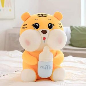 Gấu Bông Hổ Ôm Bình Sữa - Gấu Bông Hổ Ôm Bình Sữa Lợn Bú Bình Mẫu Thú Nhồi Bông Siêu Hot Hit Hàng Cao Cấp